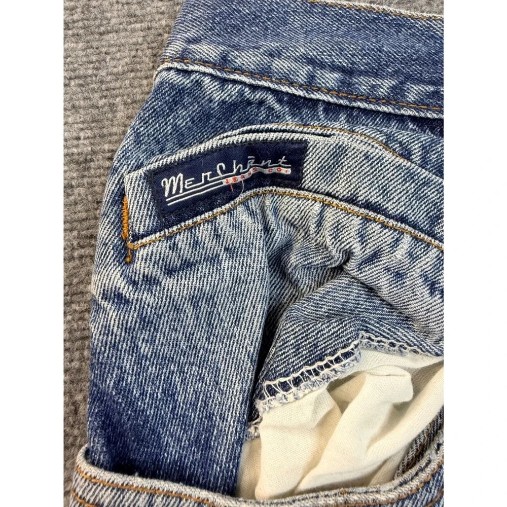 Merchant Jeans Co Mens 44 Blue Cotton Denim Carpenter Shorts Vintage Y2K Workwea